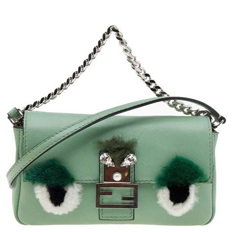 fendi mini baguette bag|fendi micro monster baguette.